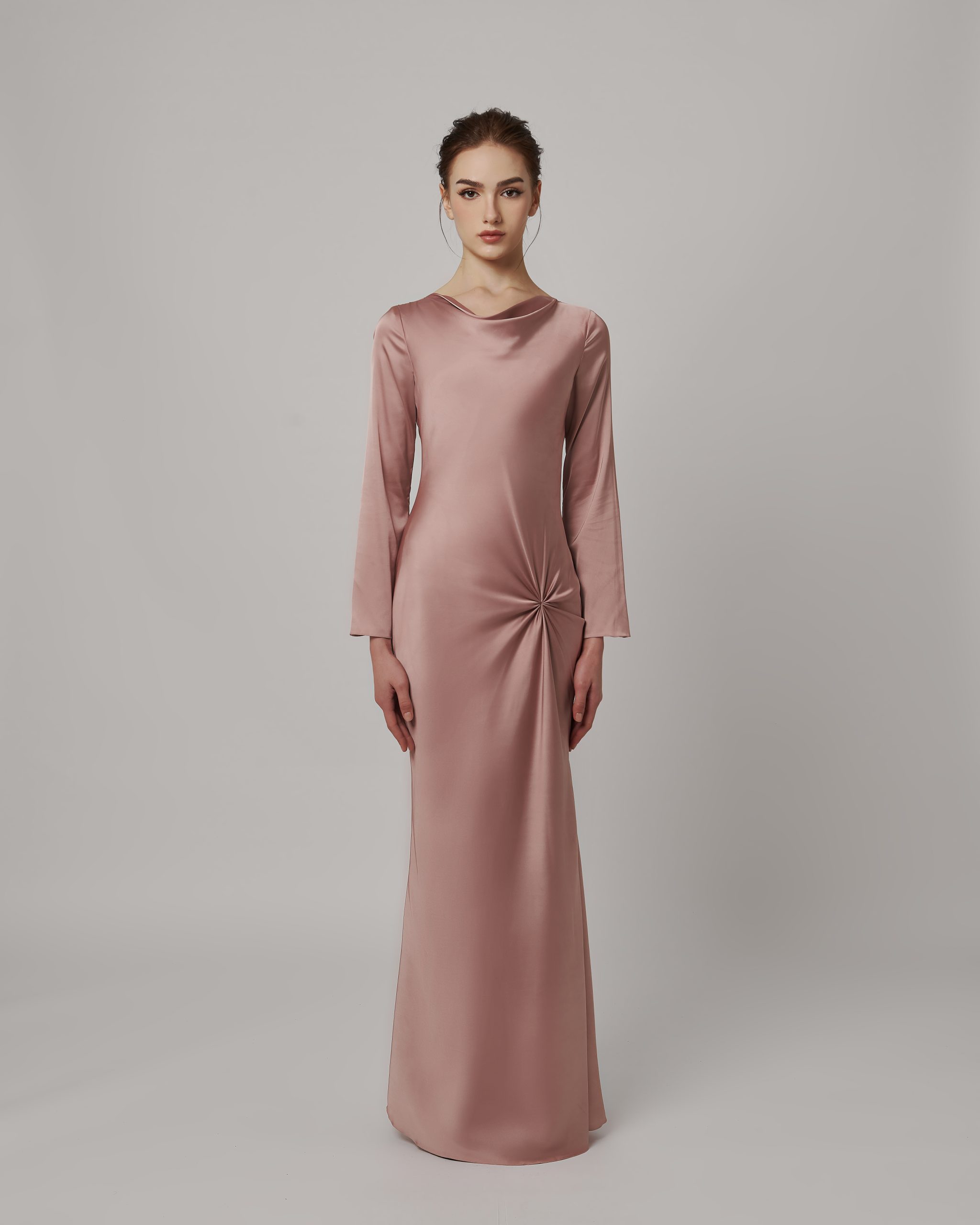 ALORA DRESS in MAUVE